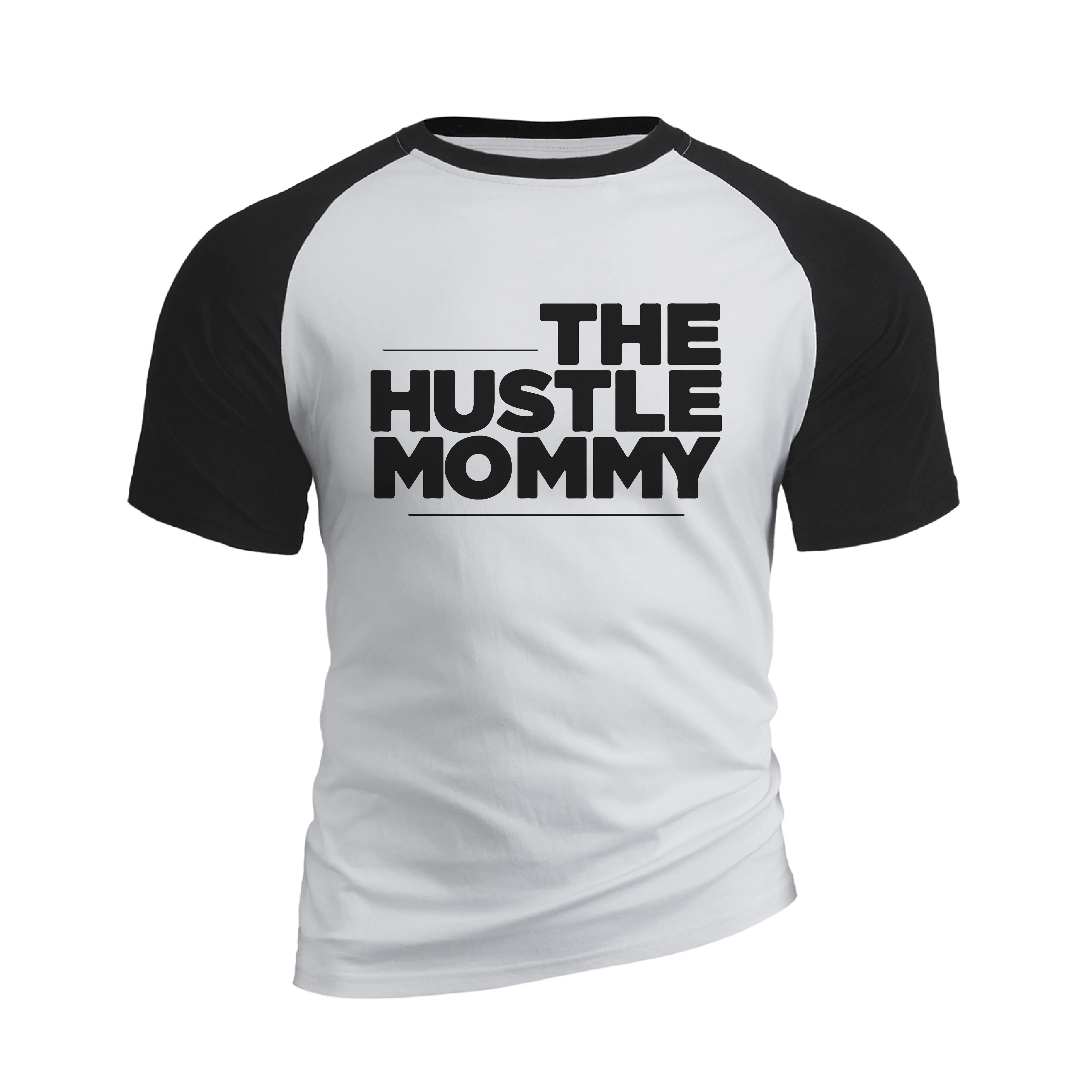 THE HUSTLE MOMMY GRAPHIC RAGLAN TEE