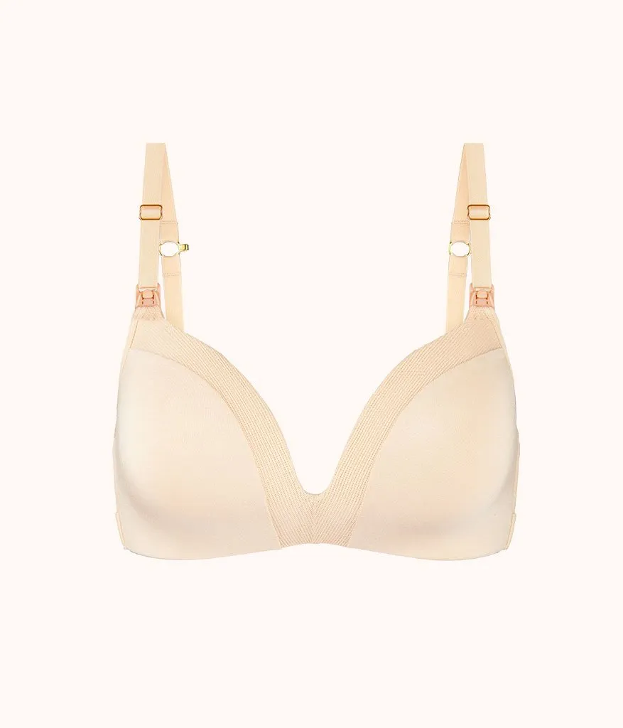 The No-Wire Nursing Bra: Toasted Almond