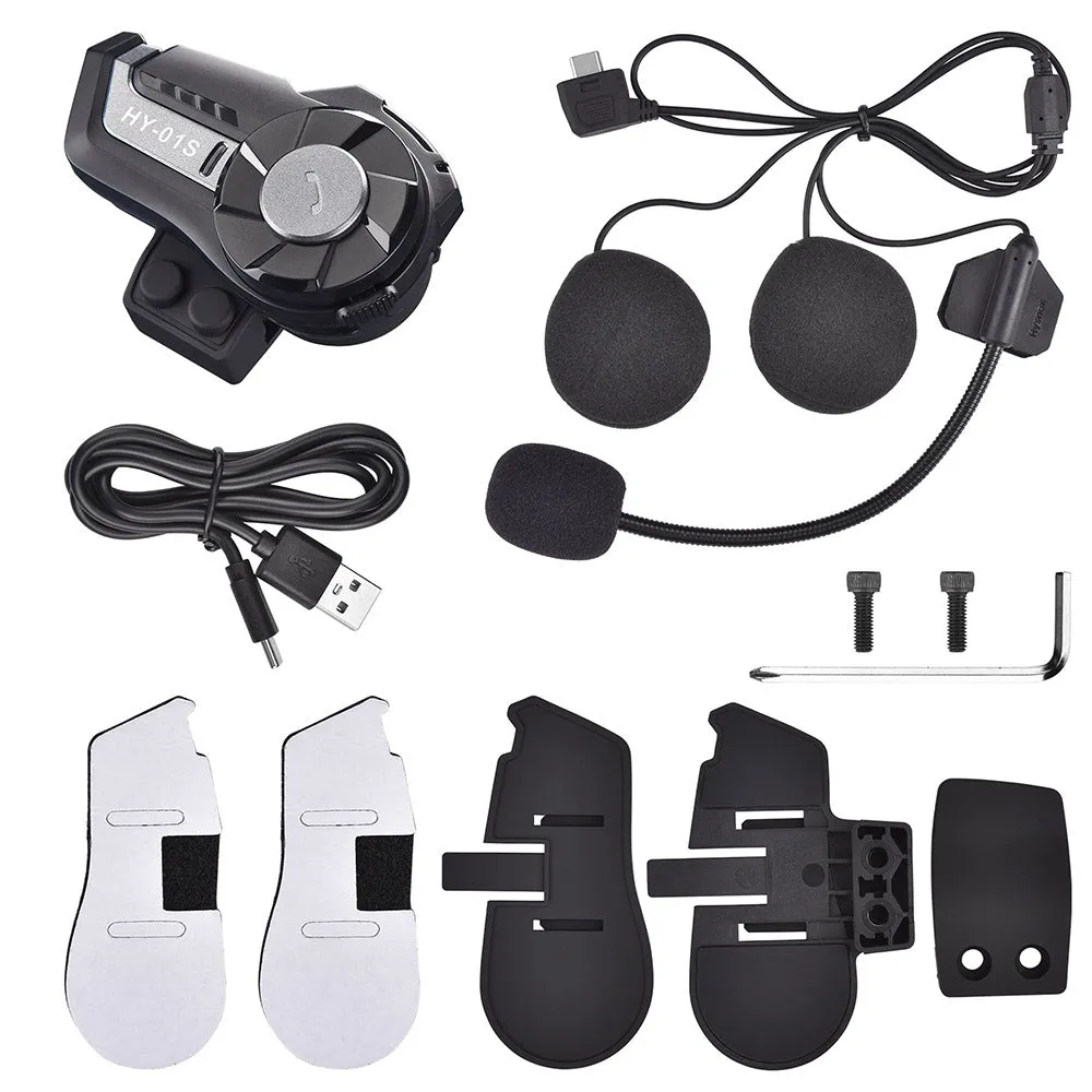 TheLAShop Bluetooth Motorcycle Helmet Matte Black DOT Full Face