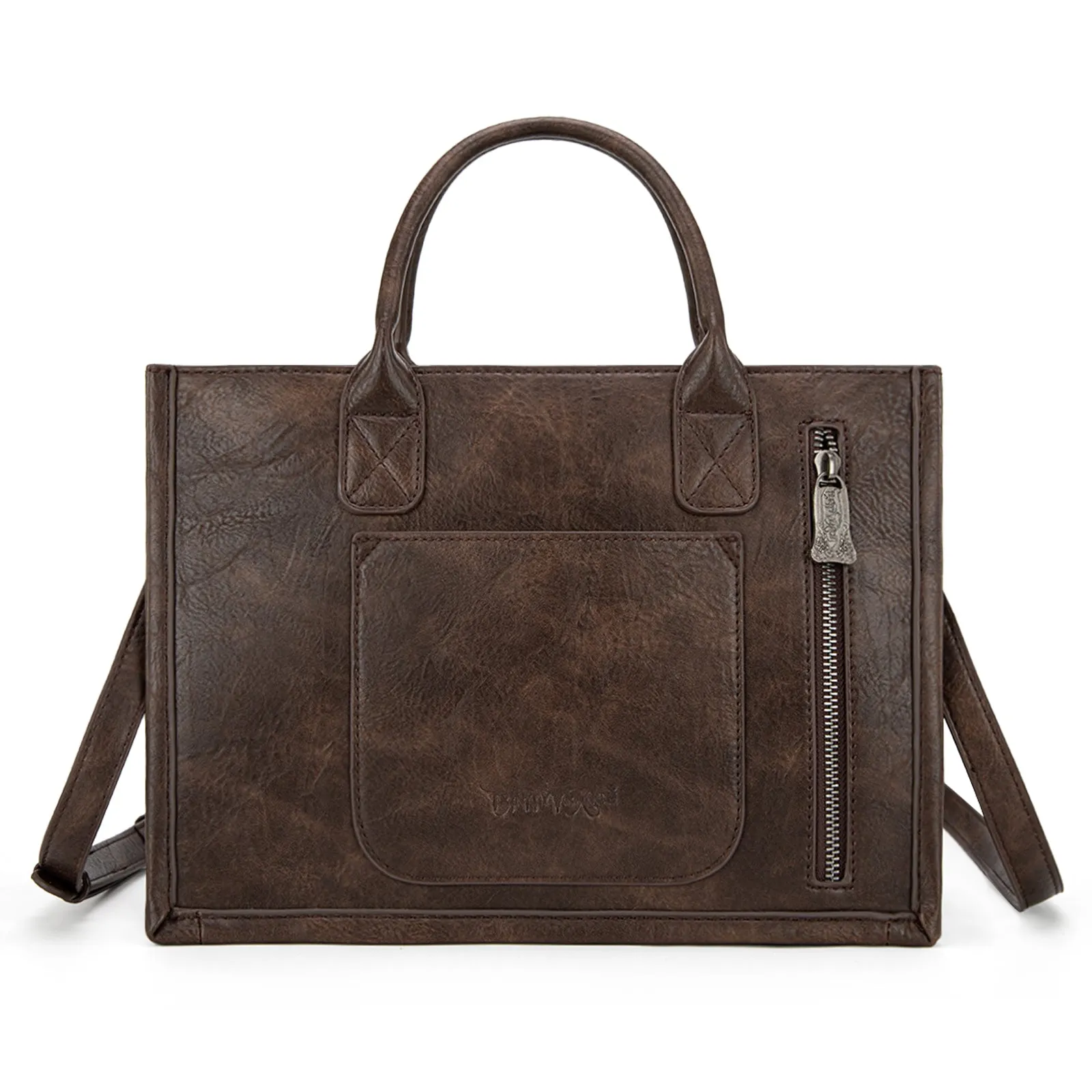 TR186-8122   Trinity Ranch Floral Tooled Concealed Carry Tote/Crossbody