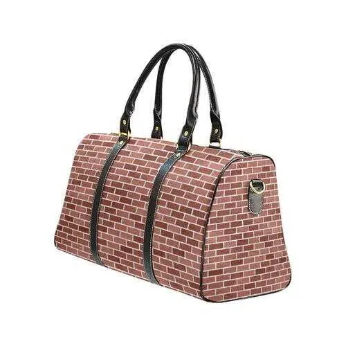 Travel Bags, Brick Red Style Adjustable Black Handle Bag