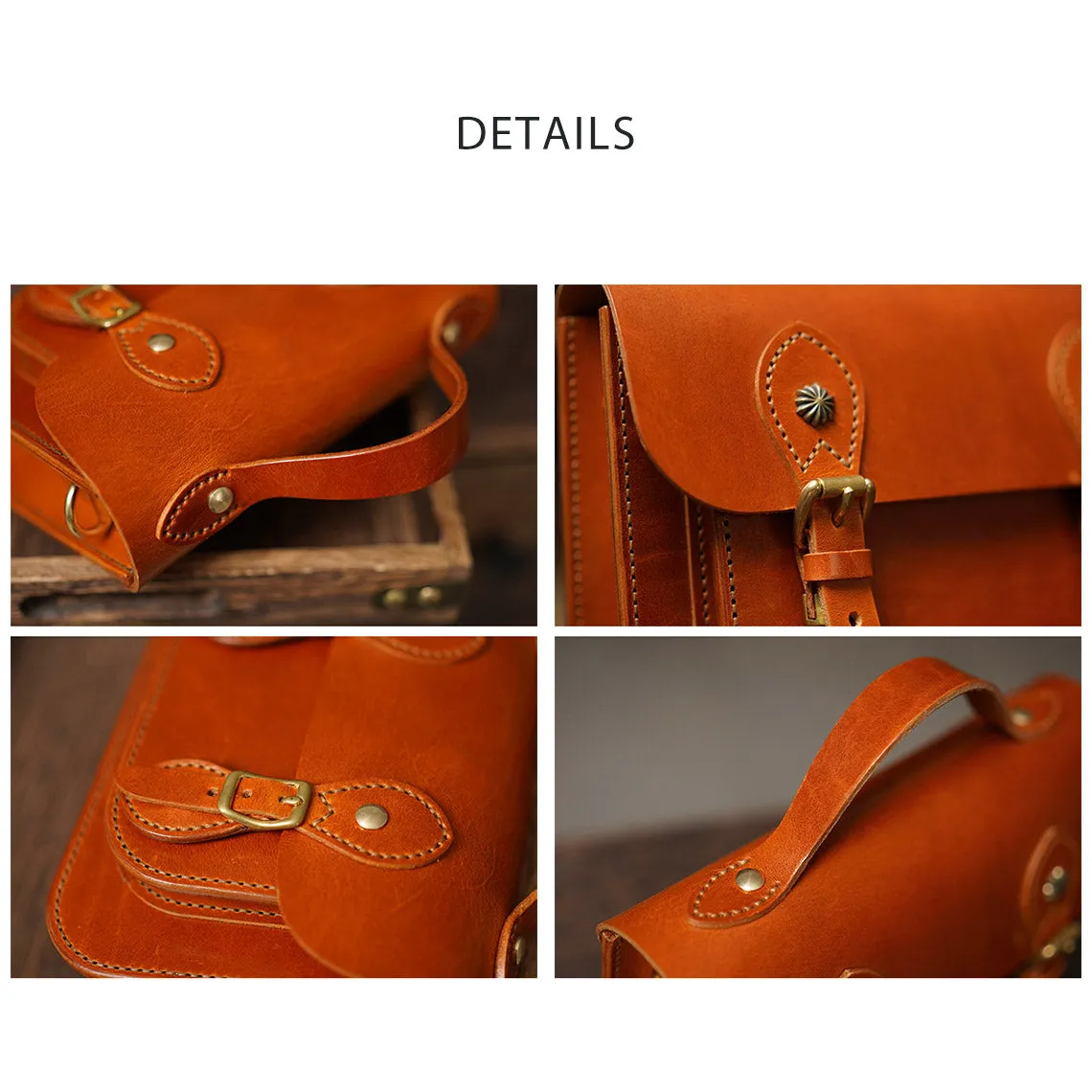 Vegetable Tanned Leather Lady Satchel DIY Kits