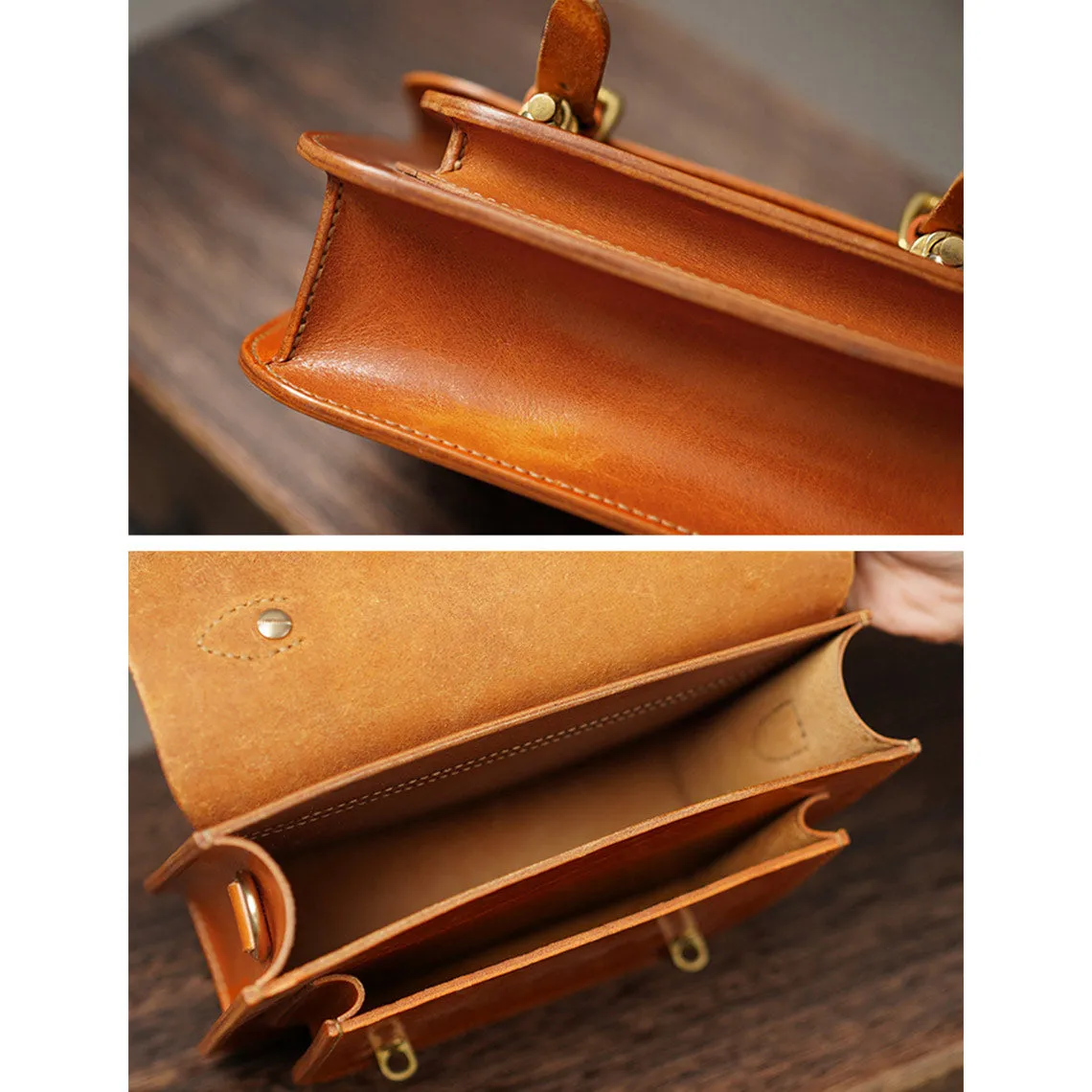 Vegetable Tanned Leather Lady Satchel DIY Kits
