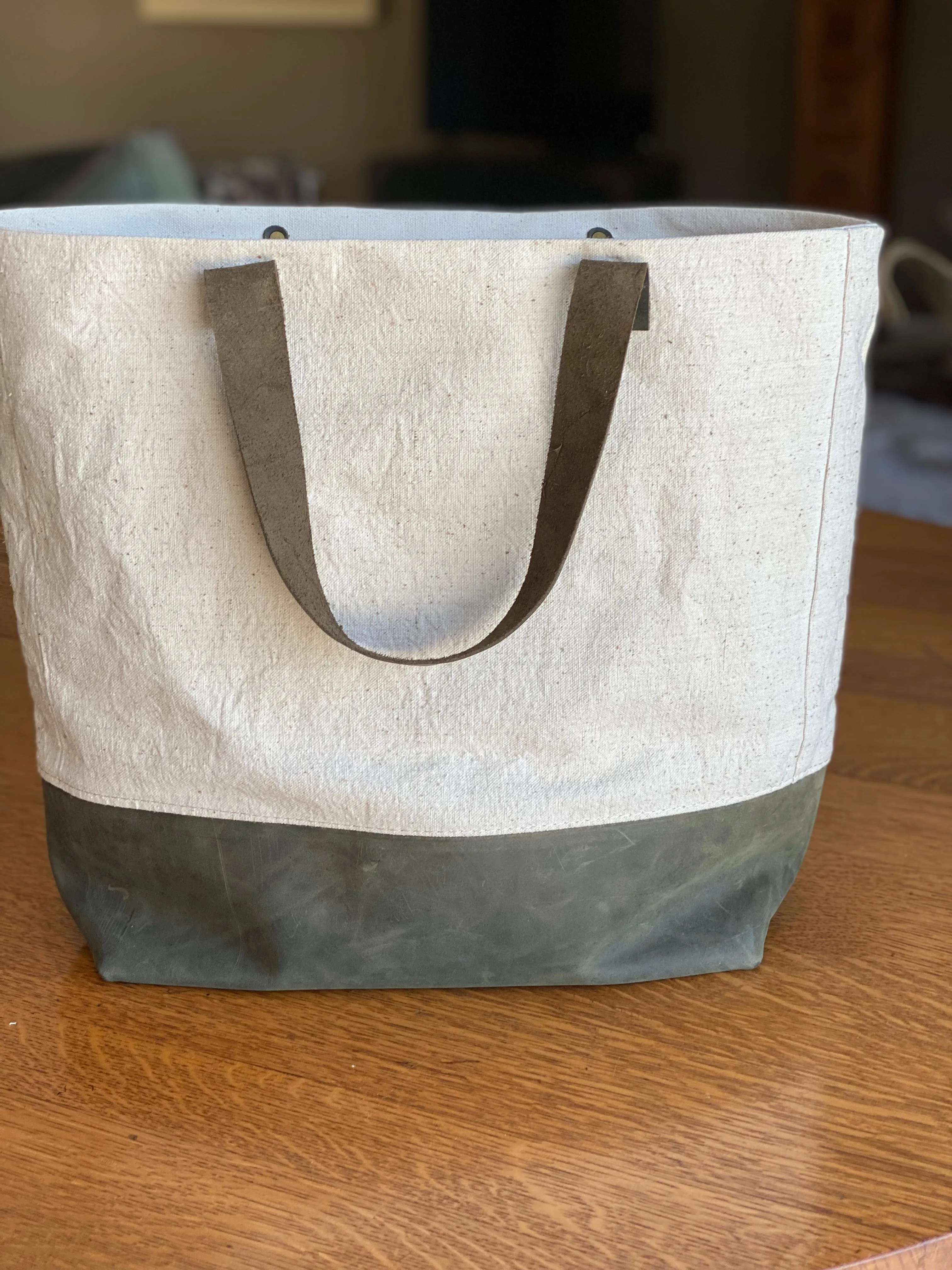 Vintage State Street Bank & Trust Broadway New York NY Upcycled Money Bag Canvas Tote Project Beach Carryall