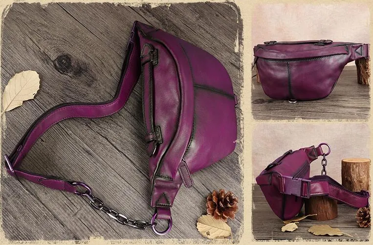 Vintage Waist Bag For Ladies Cross Chest Bag Sling Pack For Women