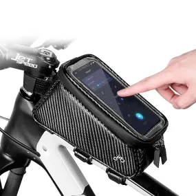 Waterproof Bicycle Bag Frame Front Top Tube Cycling Bag Reflective 6.5 in Phone Case Touchscreen Bag