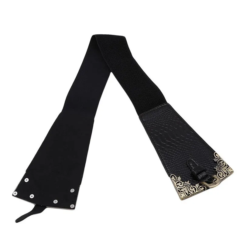 Women's Elastic Ultra-Wide Retro Waist Seal Elastic Belt